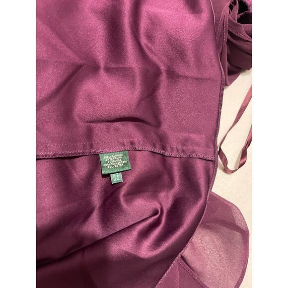 Lauren Ralph Lauren fall Marsala dress burgundy red festive cocktail women 6 New - Picture 7 of 11